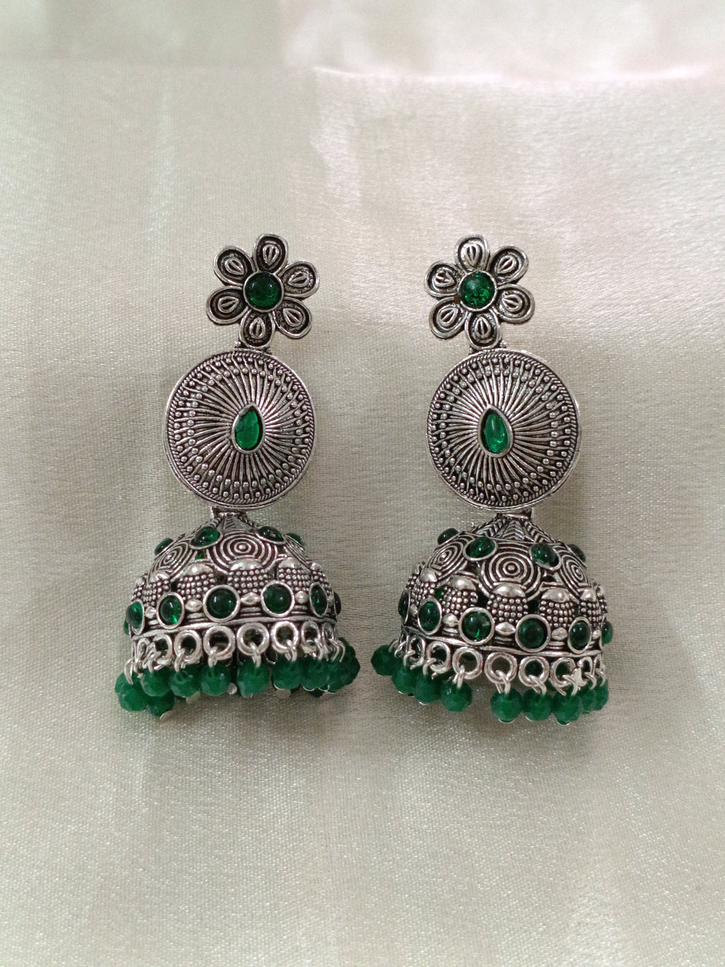 Low Budget Flower Jhumka Earring