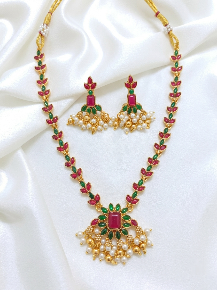 Multi Mullamottu Necklace set V2