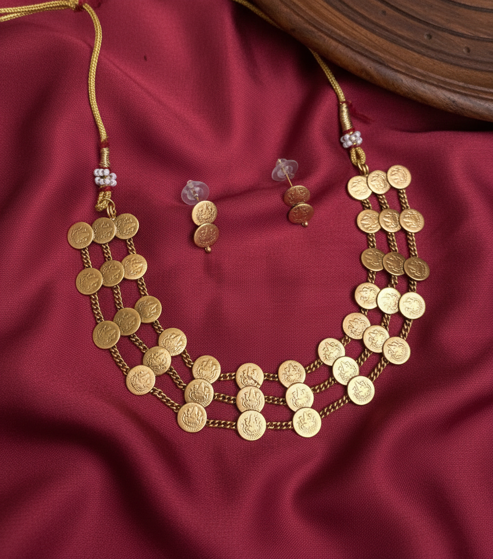 3 Layer Coin Necklace