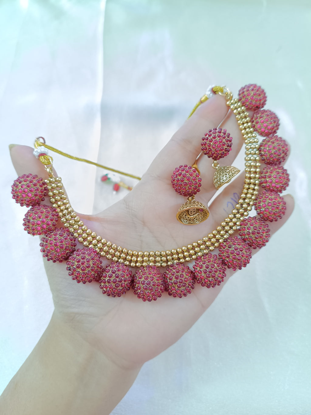 Matte Finish Necklace Set V10