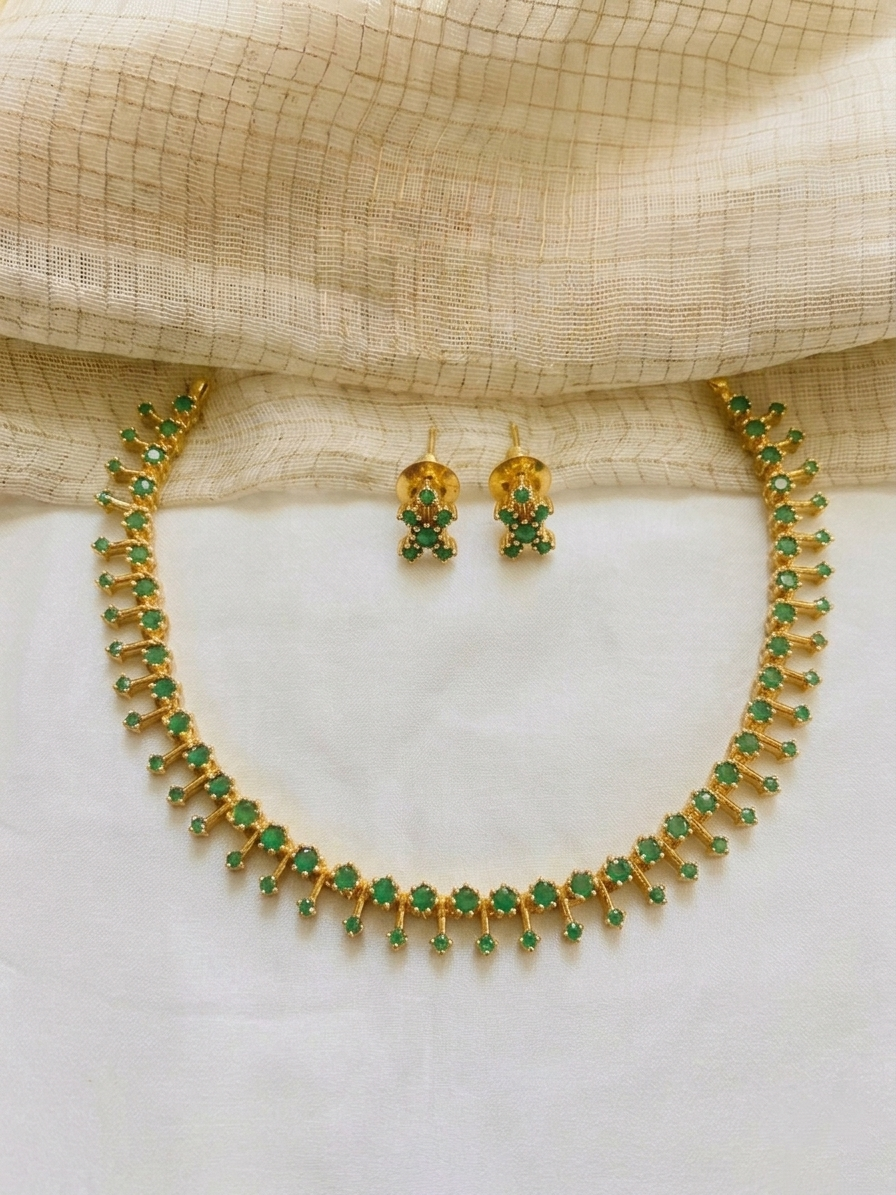 Simple AD Stone Necklace