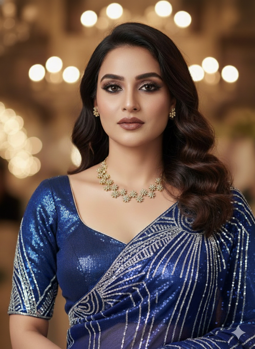 Floral Diamond Necklace Set