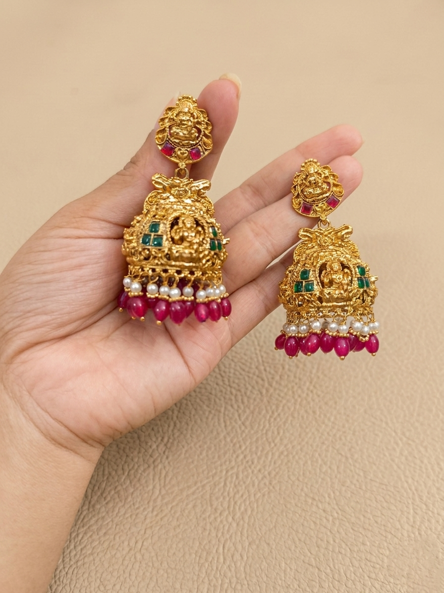 Lakshmi Bridal Jhumka Earring V1