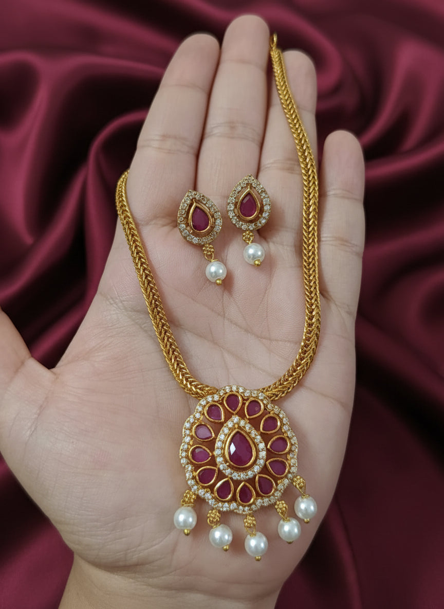 AD Pendant Necklace Set V29