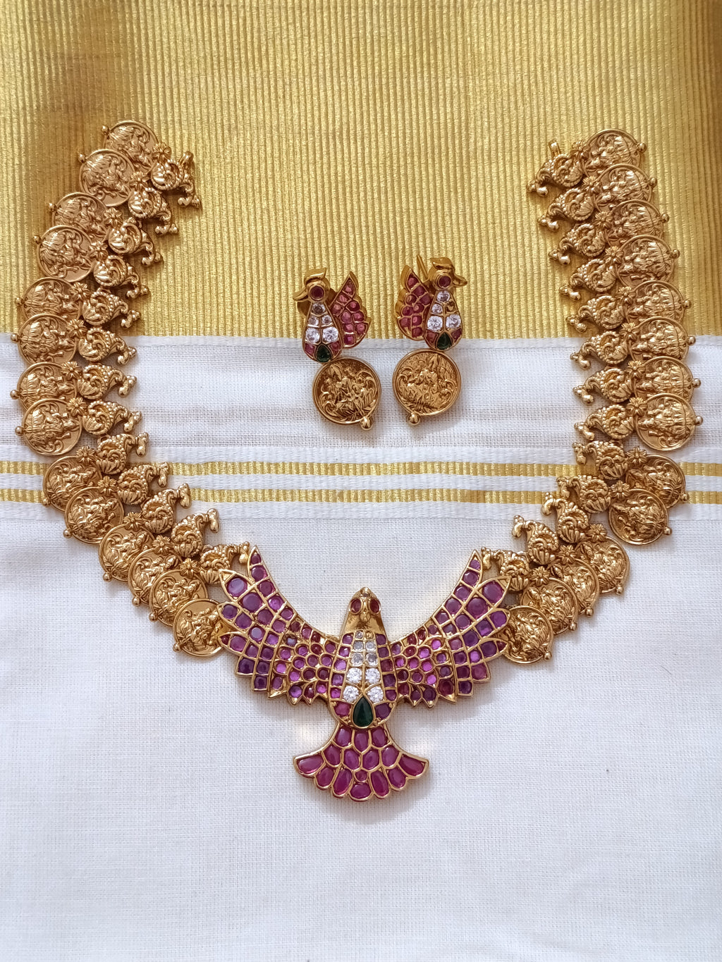 Garuda Coin Necklace Set