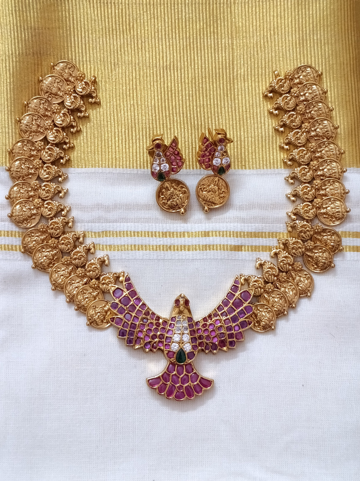 Garuda Coin Necklace Set