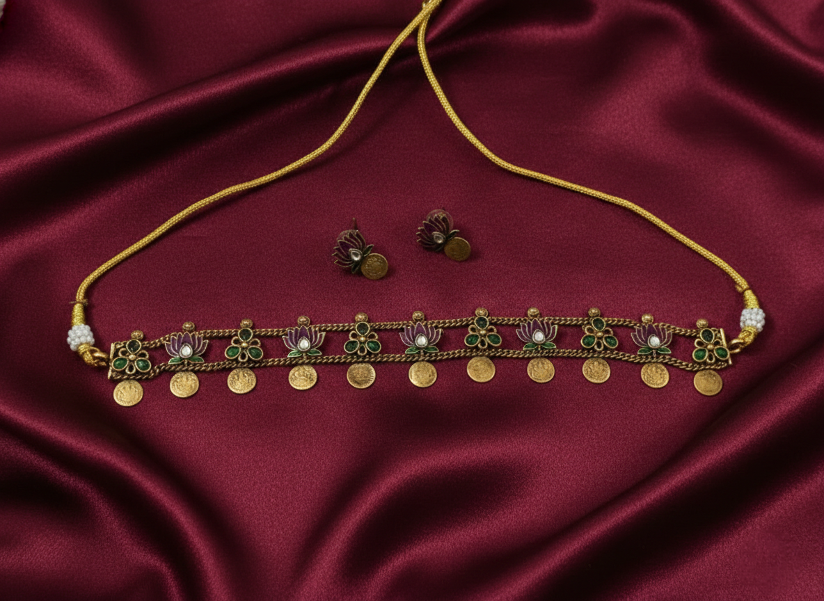 Lotus Coin Choker Set V4