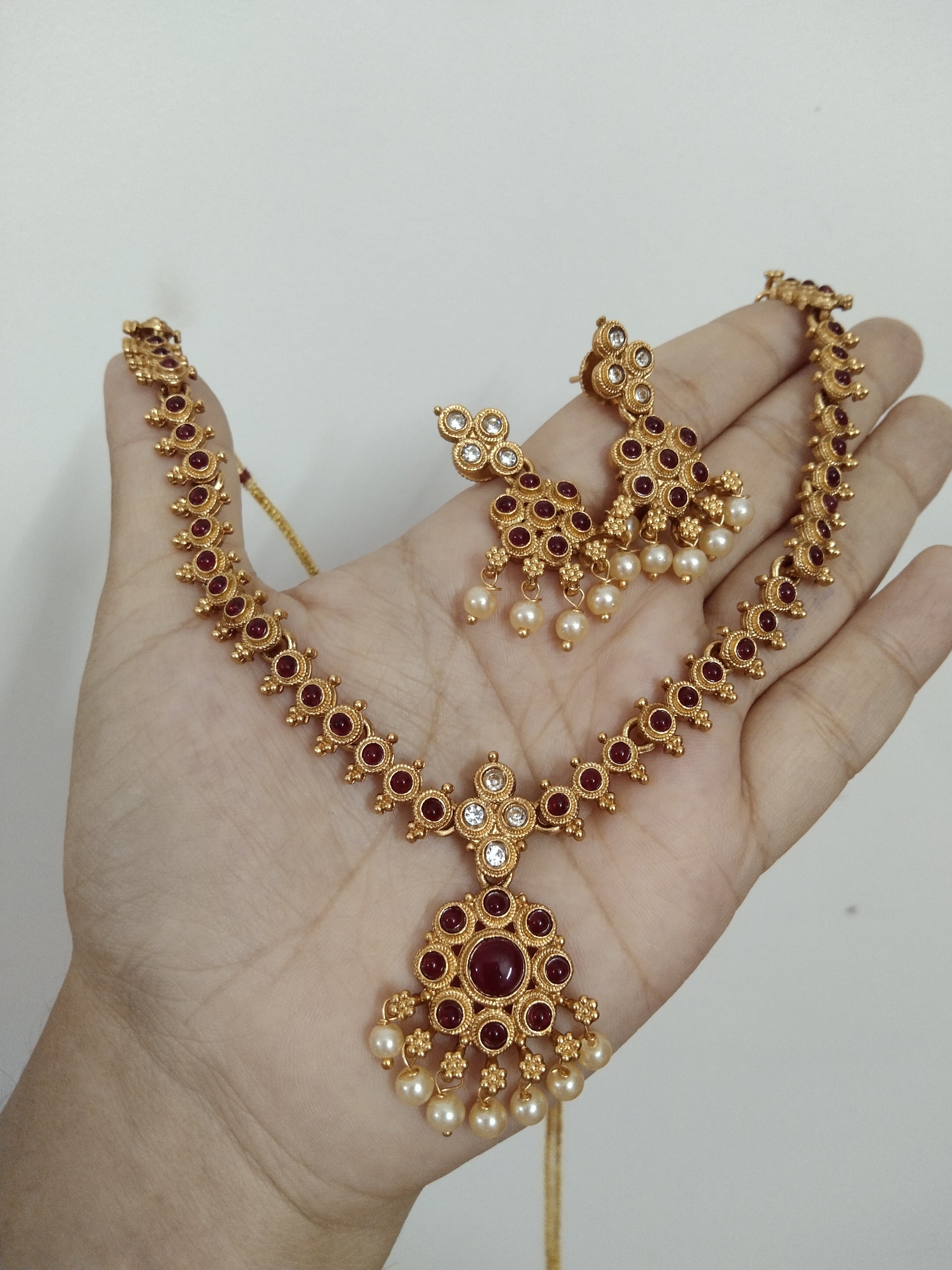 Matte Finish Necklace Set V7
