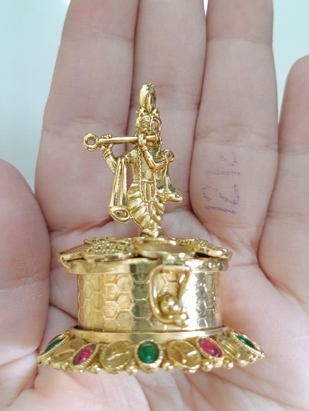 Little Krishna Kumkum Box