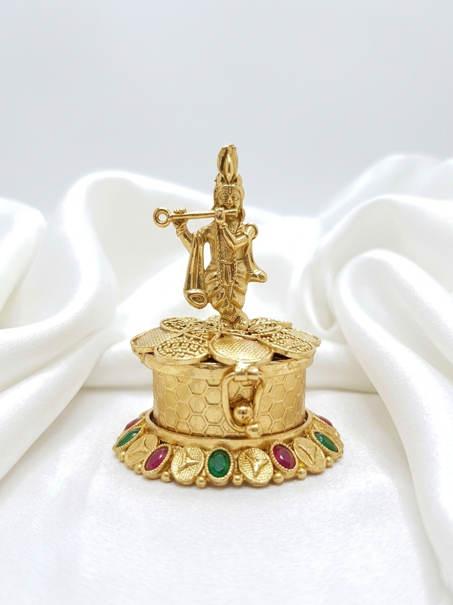 Little Krishna Kumkum Box