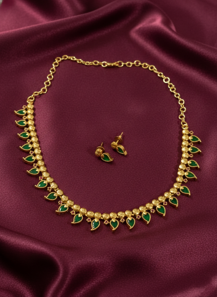 AD Palakka Mango Necklace Set