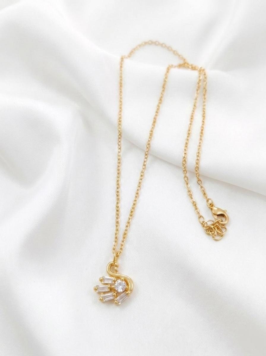 AD Swan Pendant Necklace Set