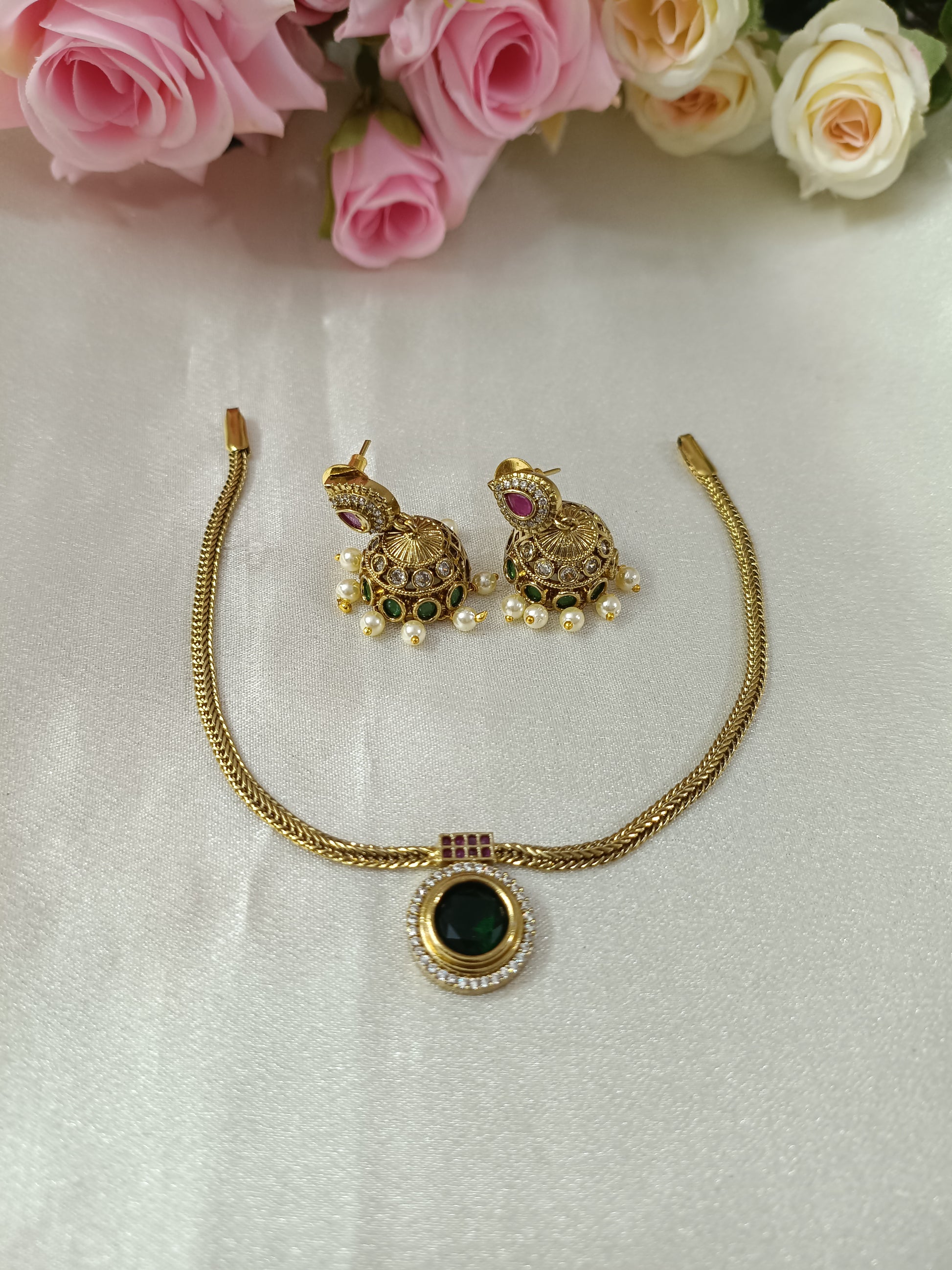 Palakka Round Necklace Set V3