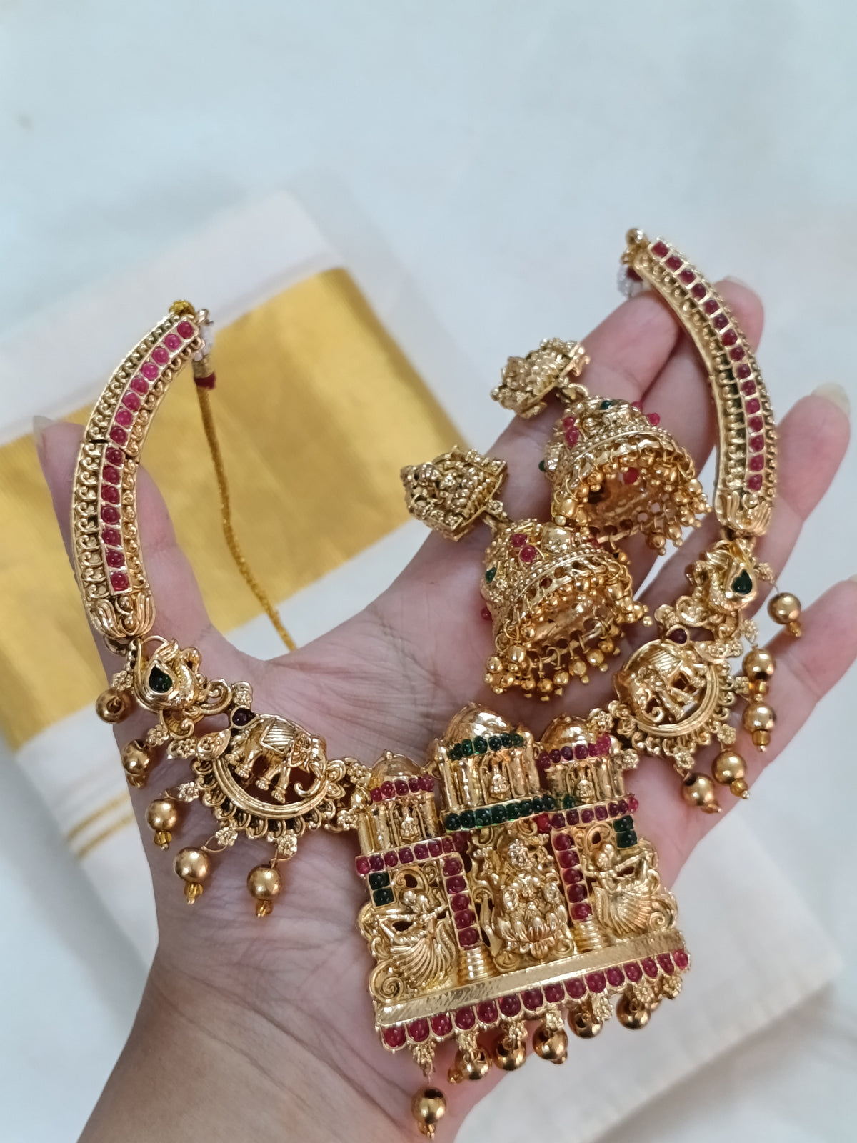 Lakshmi Hasli Necklace Set V4