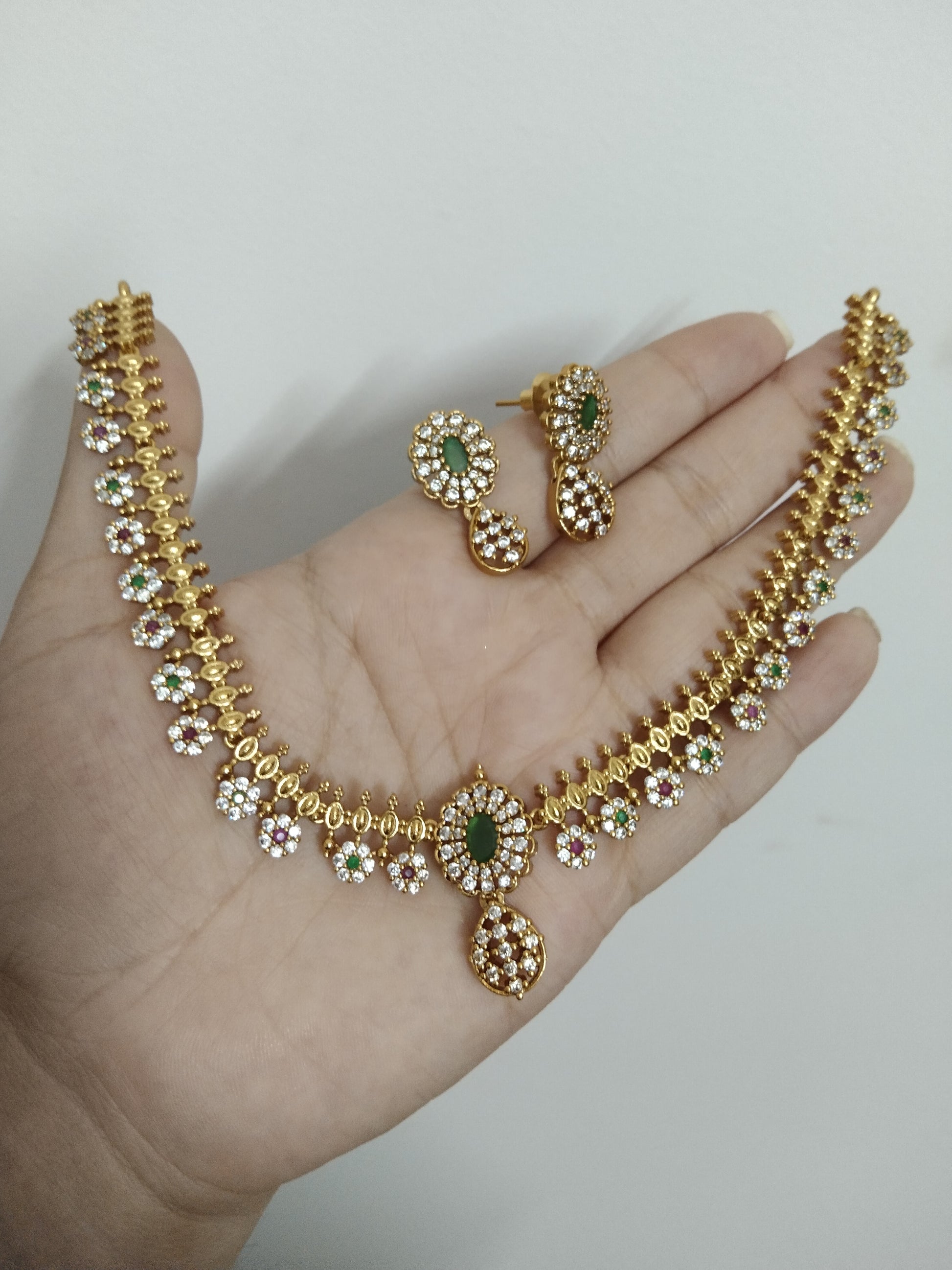 Noorika AD Stone Necklace Set