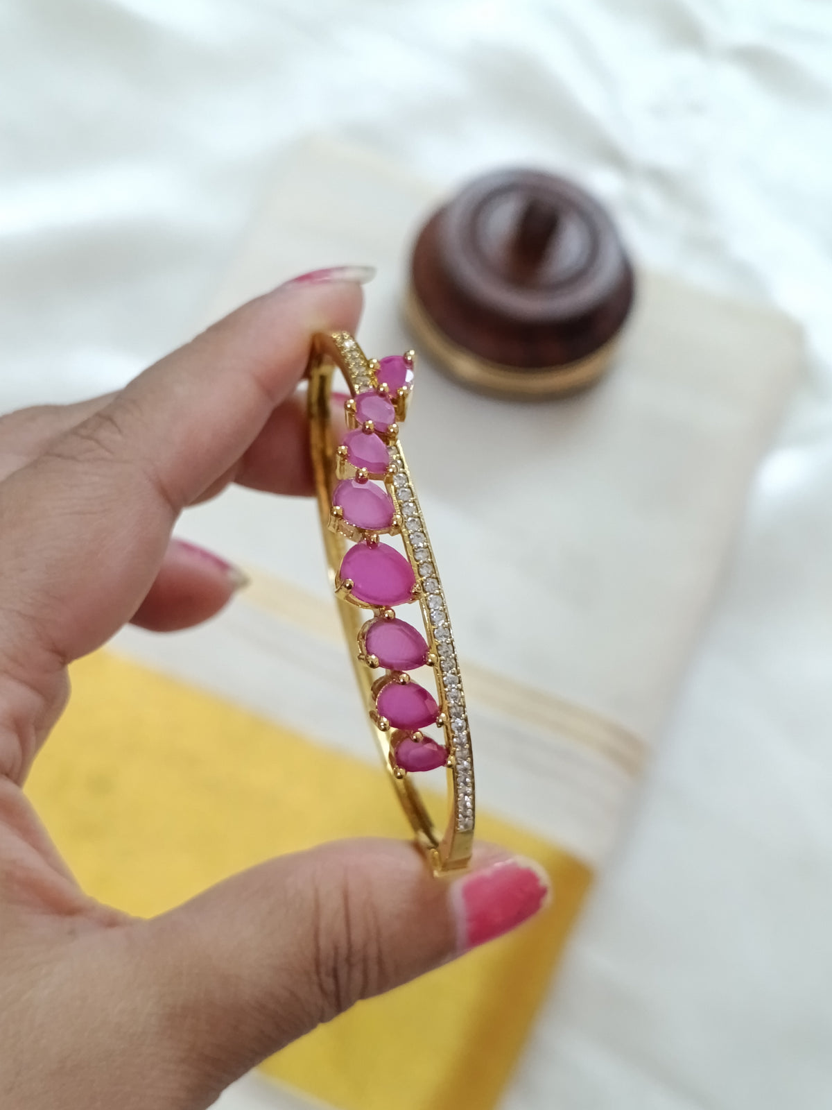 Matte Finish AD Open Bangle