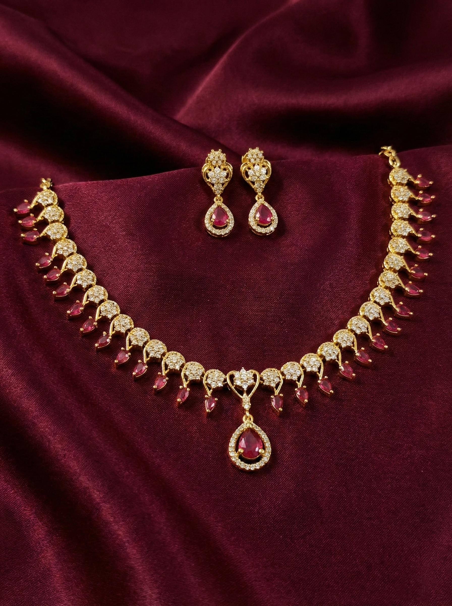 Manikya AD Necklace Set