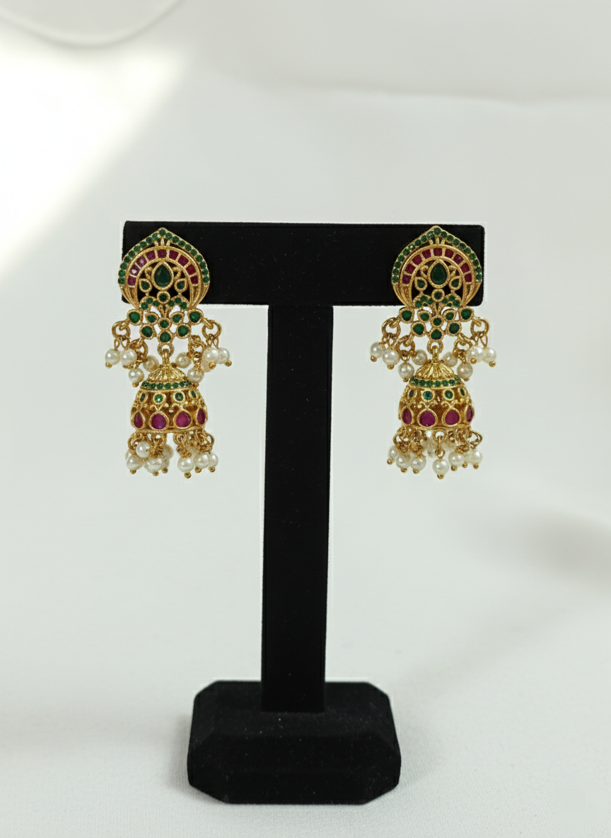 Kemp Stone Jhumka