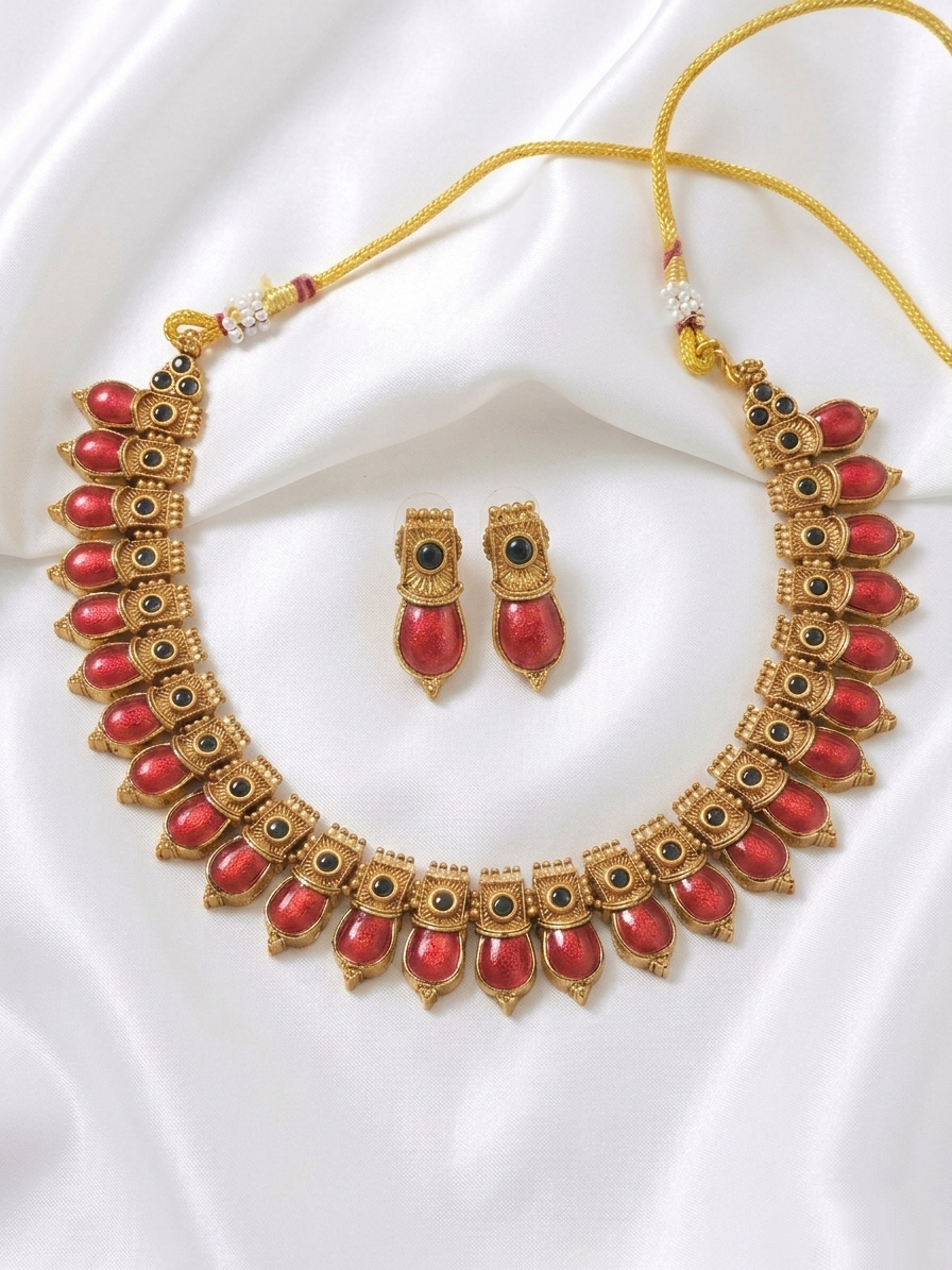Nagapadam Necklace Set V20