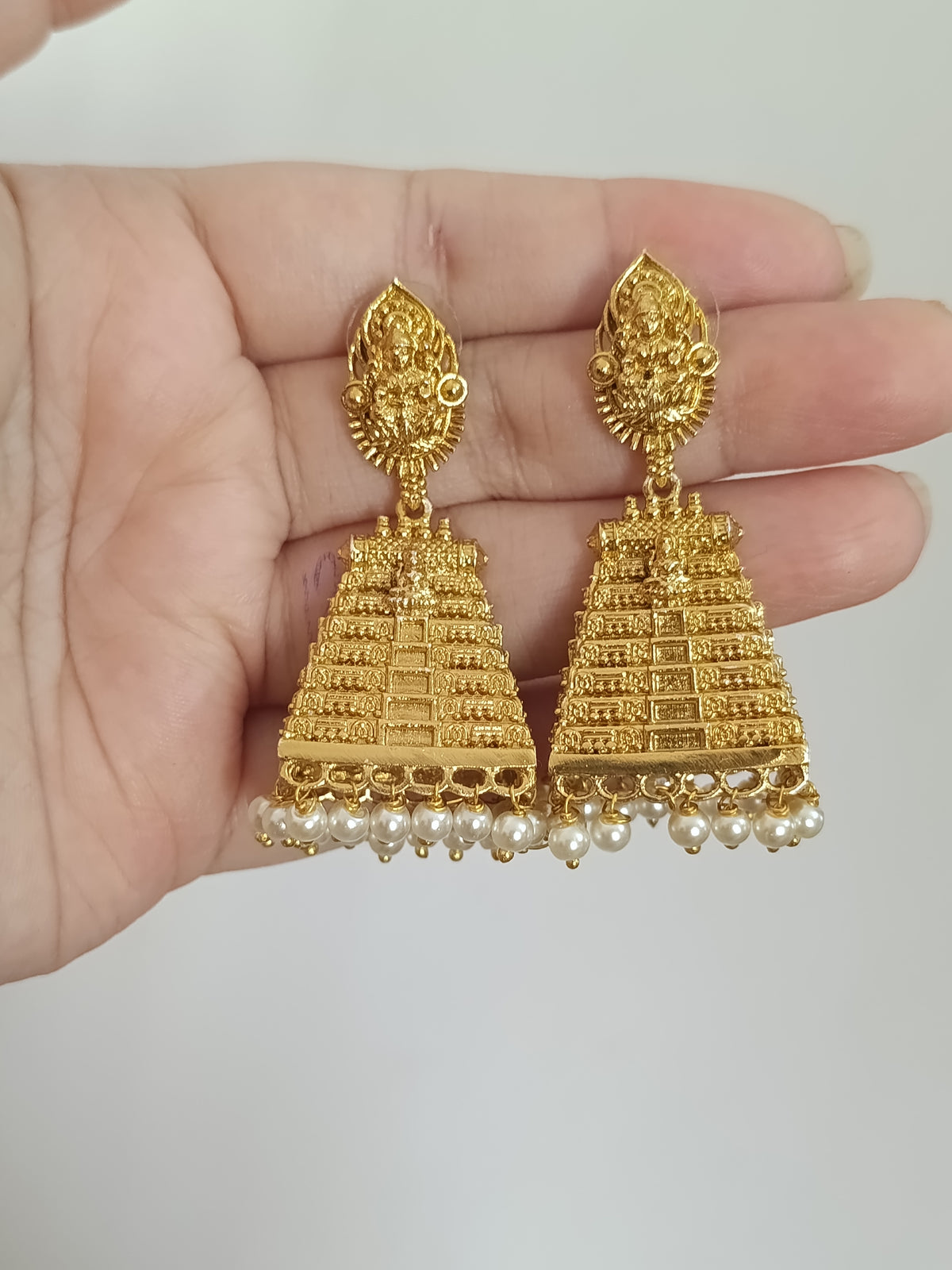 Premium Quality Gopuram Jhumka Earring