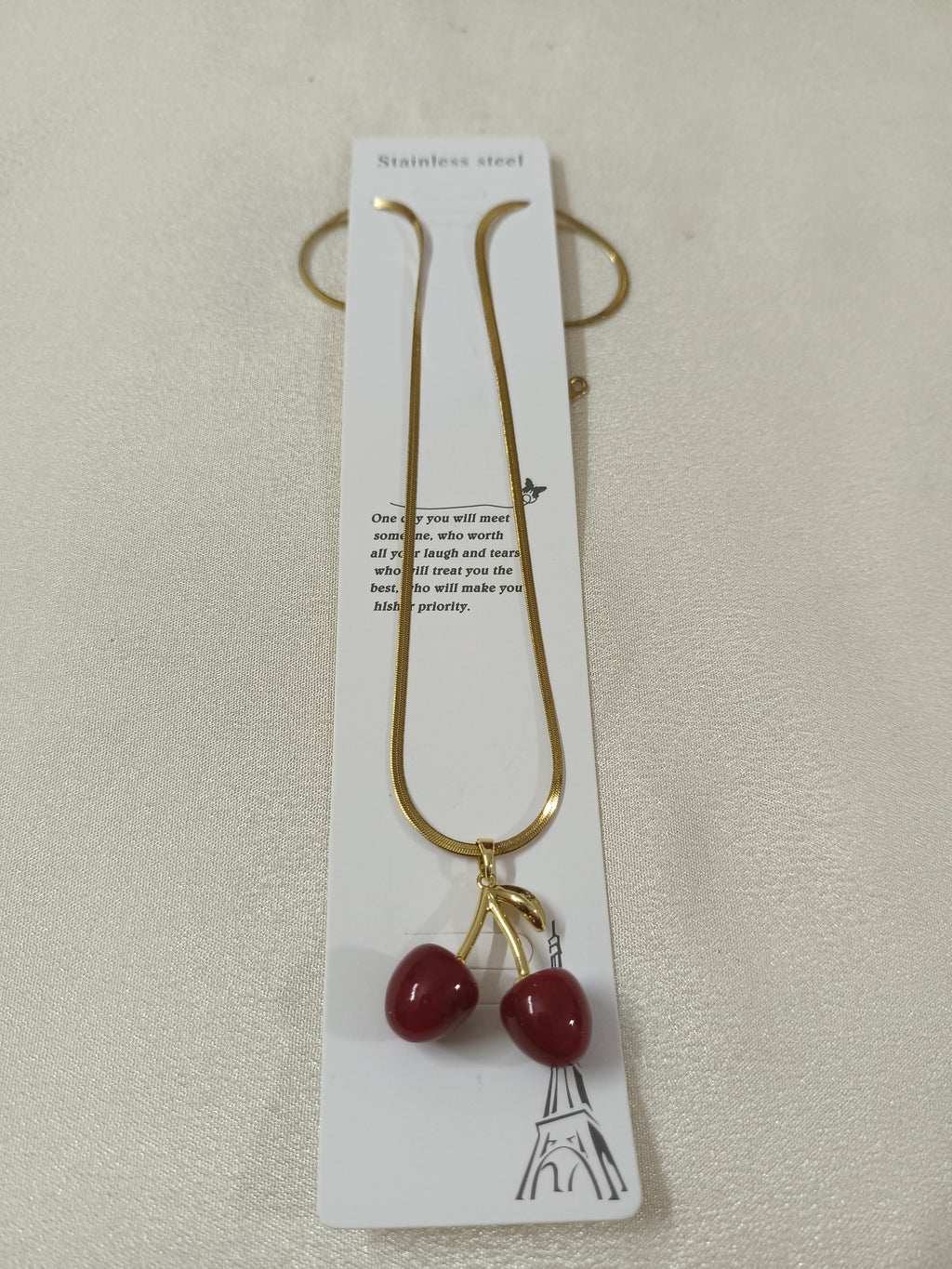 Cherry Chain Necklace Set