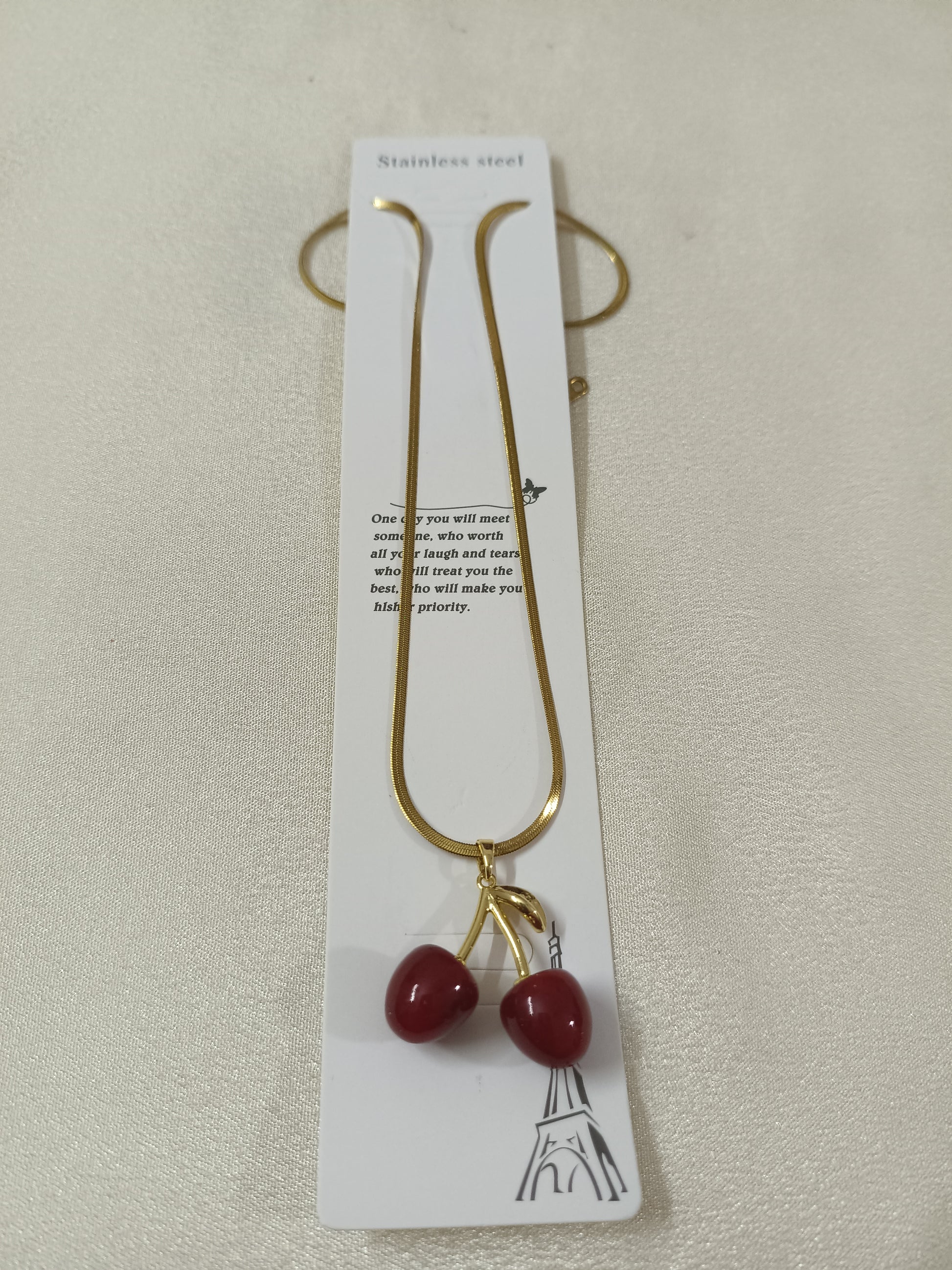Cherry Chain Necklace Set