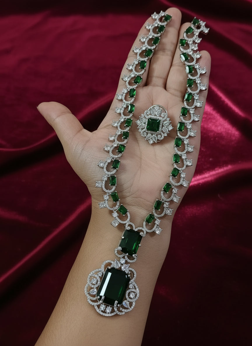 Nita Ambani Inspired Long Necklace Set