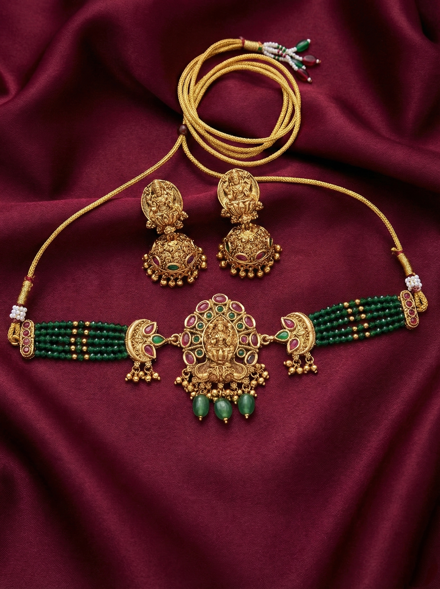 Lakshmi Beaded Choker Set