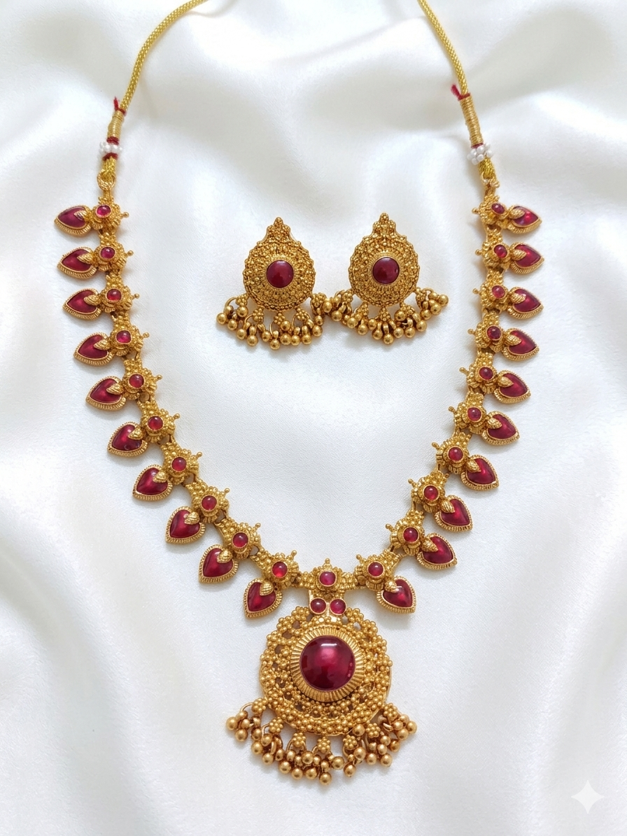 Palakka Necklace Set V3