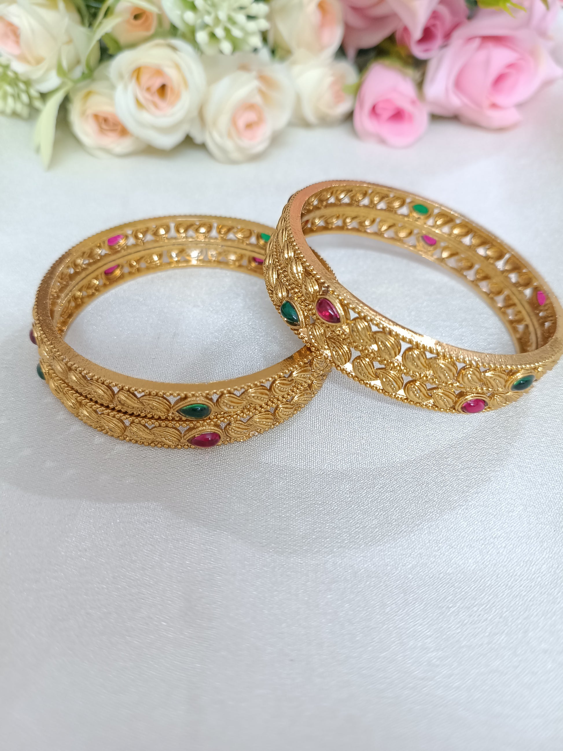 Matte Finish Bangle Set Of 4 V2