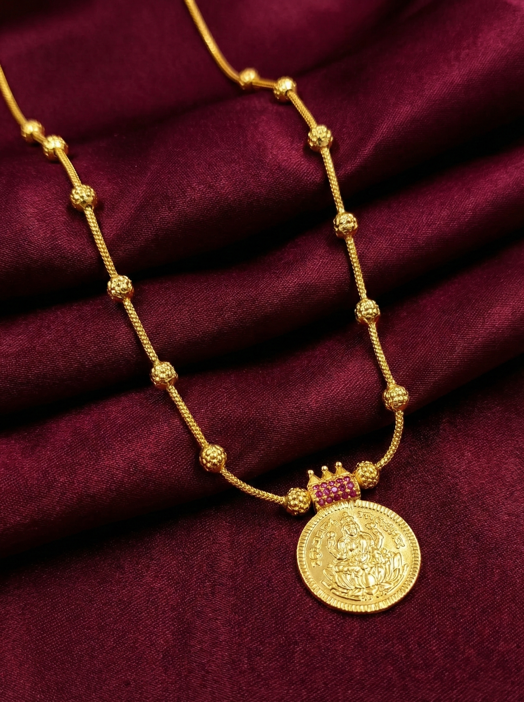 Micro Polish Single Coin Necklace Set V2