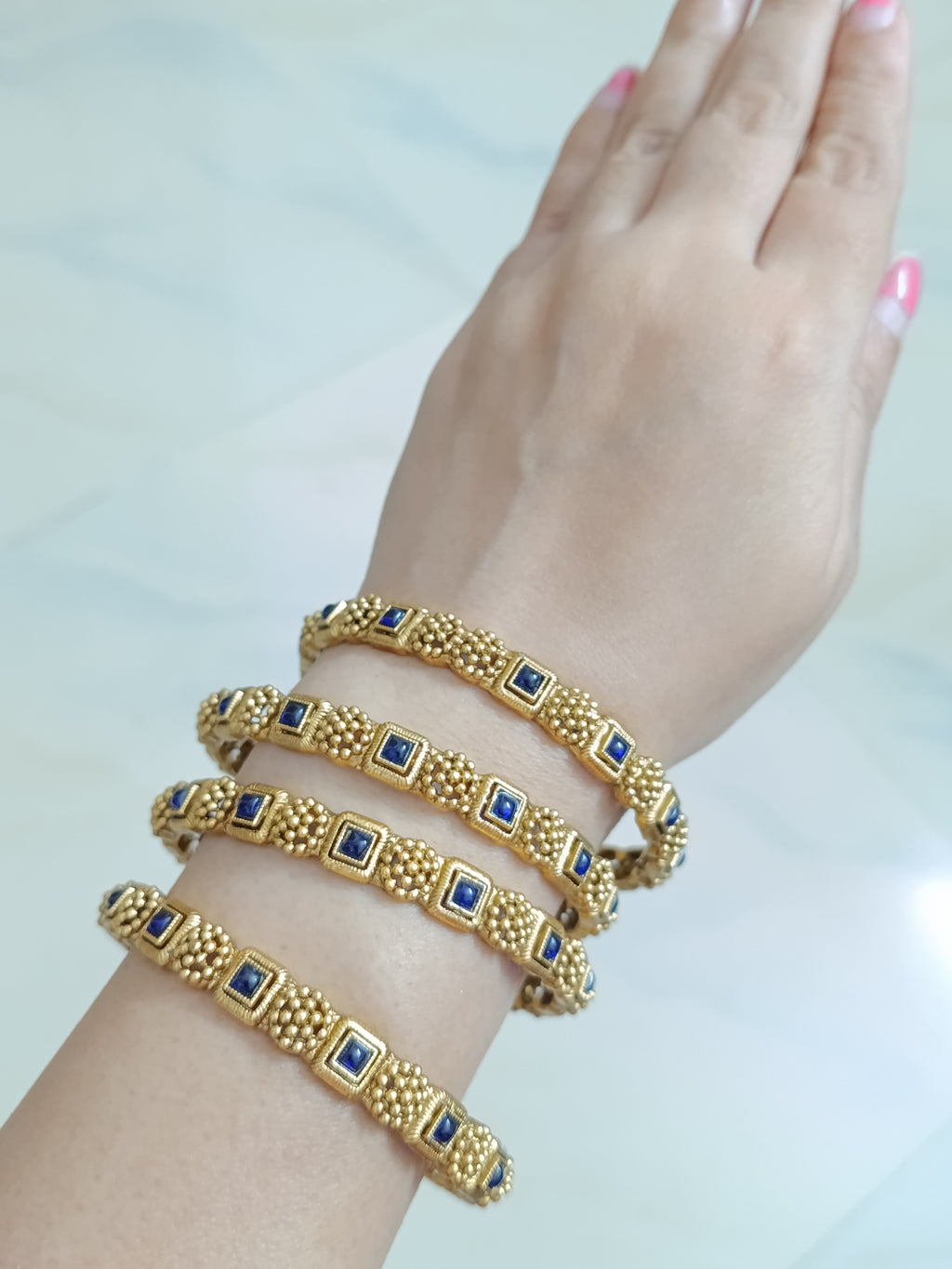 Matte Finish Bangle Set of 4 V3