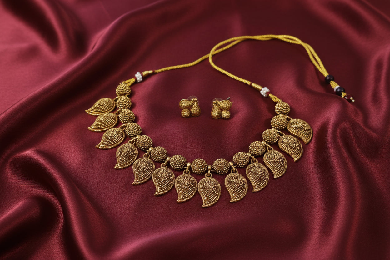 Matte Finish Mango Necklace V2