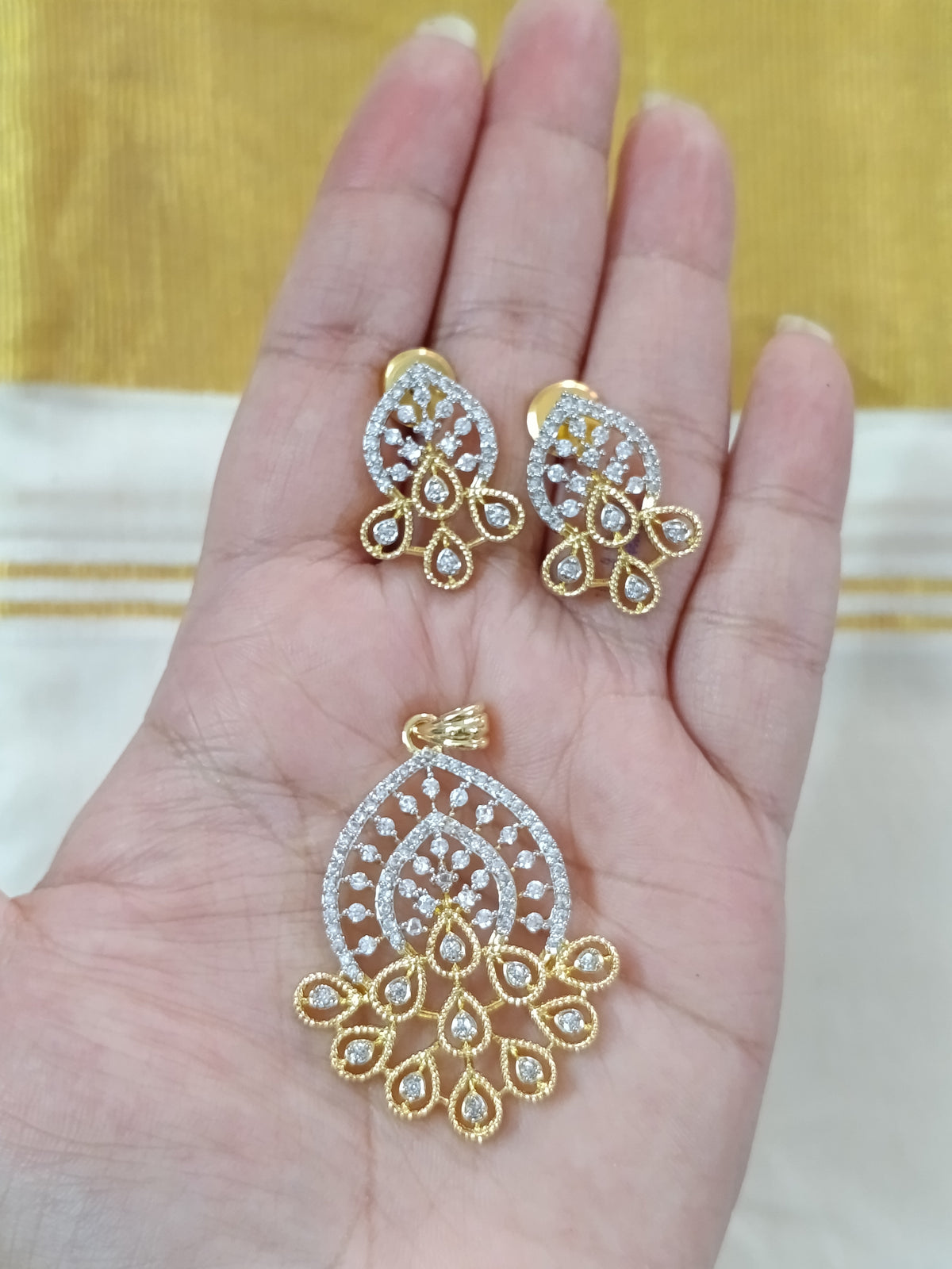 AD Pendant Earring Set