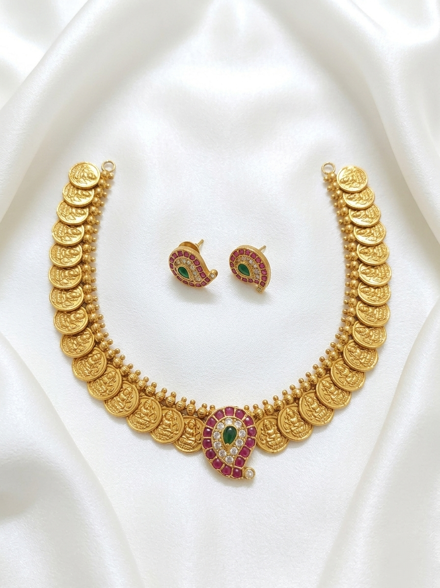 Fusion Coin Mango Necklace Set