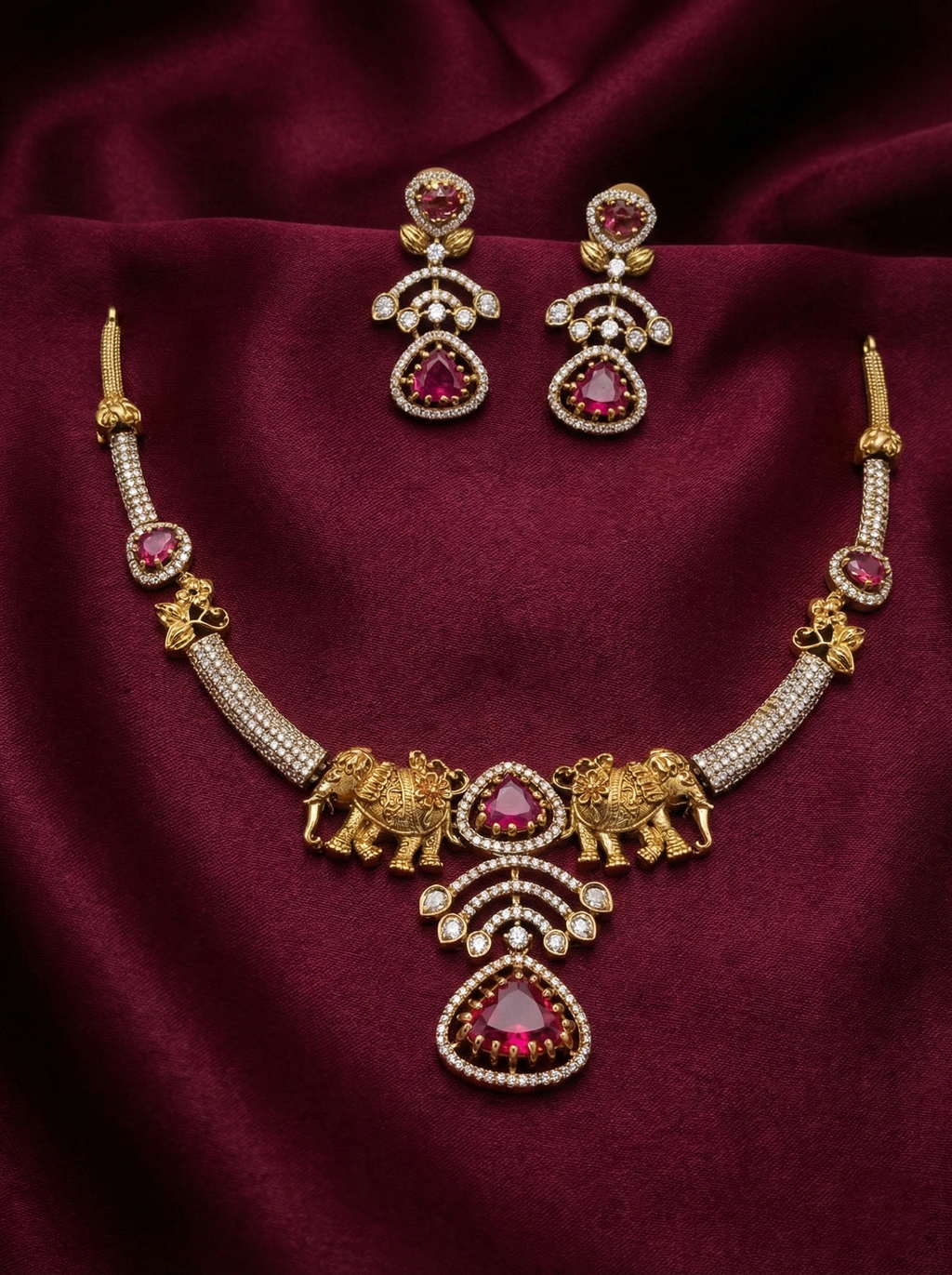 AD Airavata Necklace Set