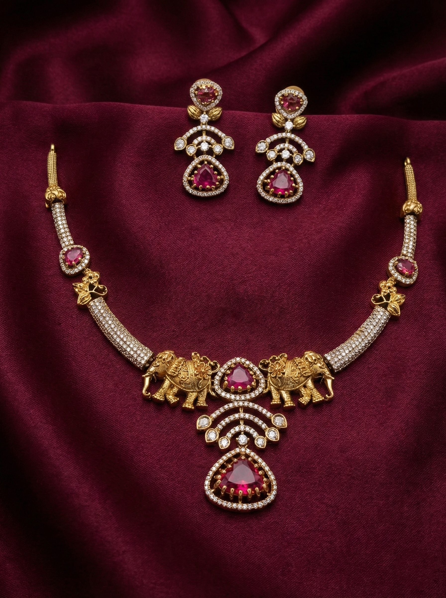 AD Airavata Necklace Set