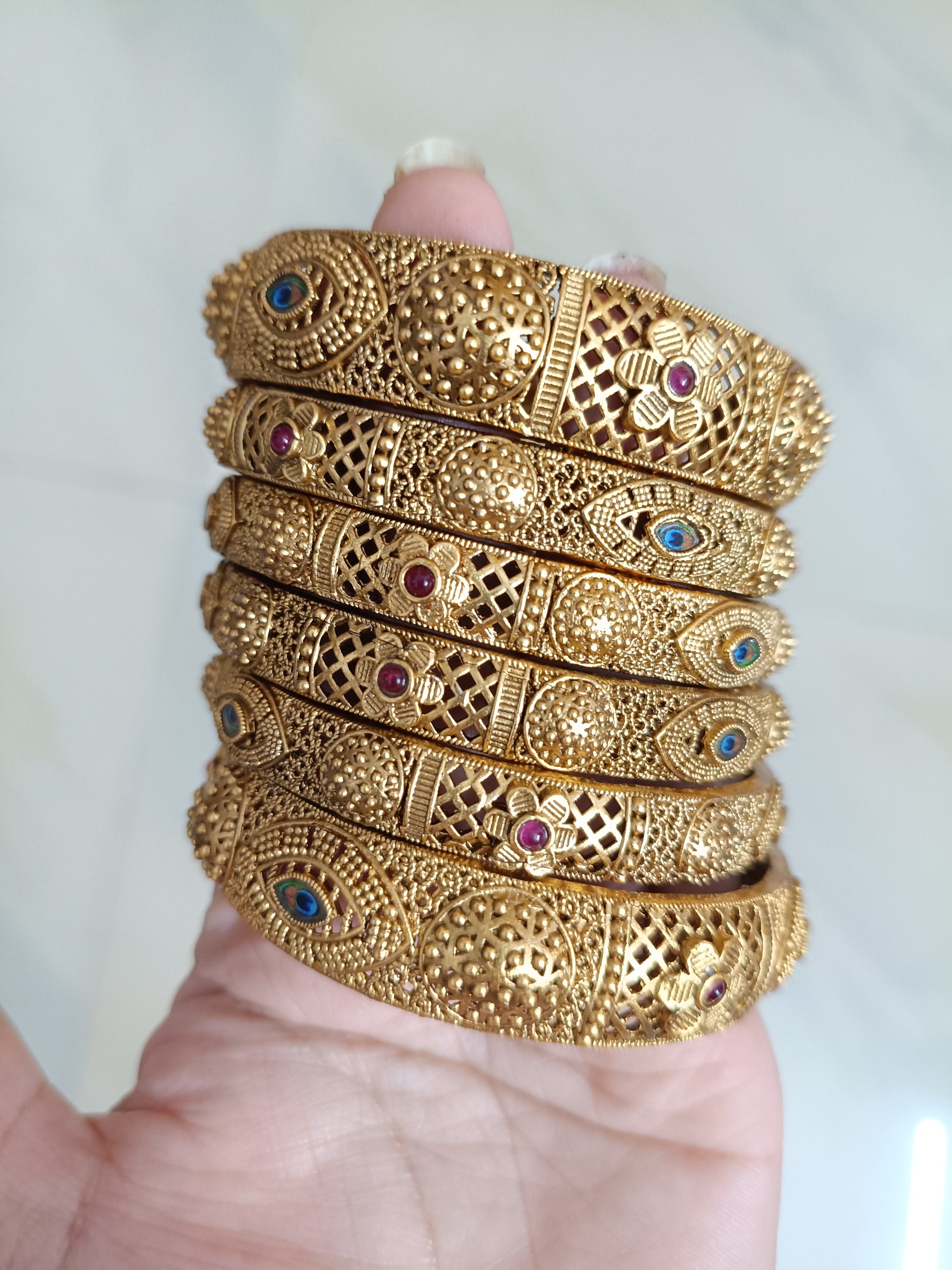 Fusion Matte Finish Bangle Set of 6