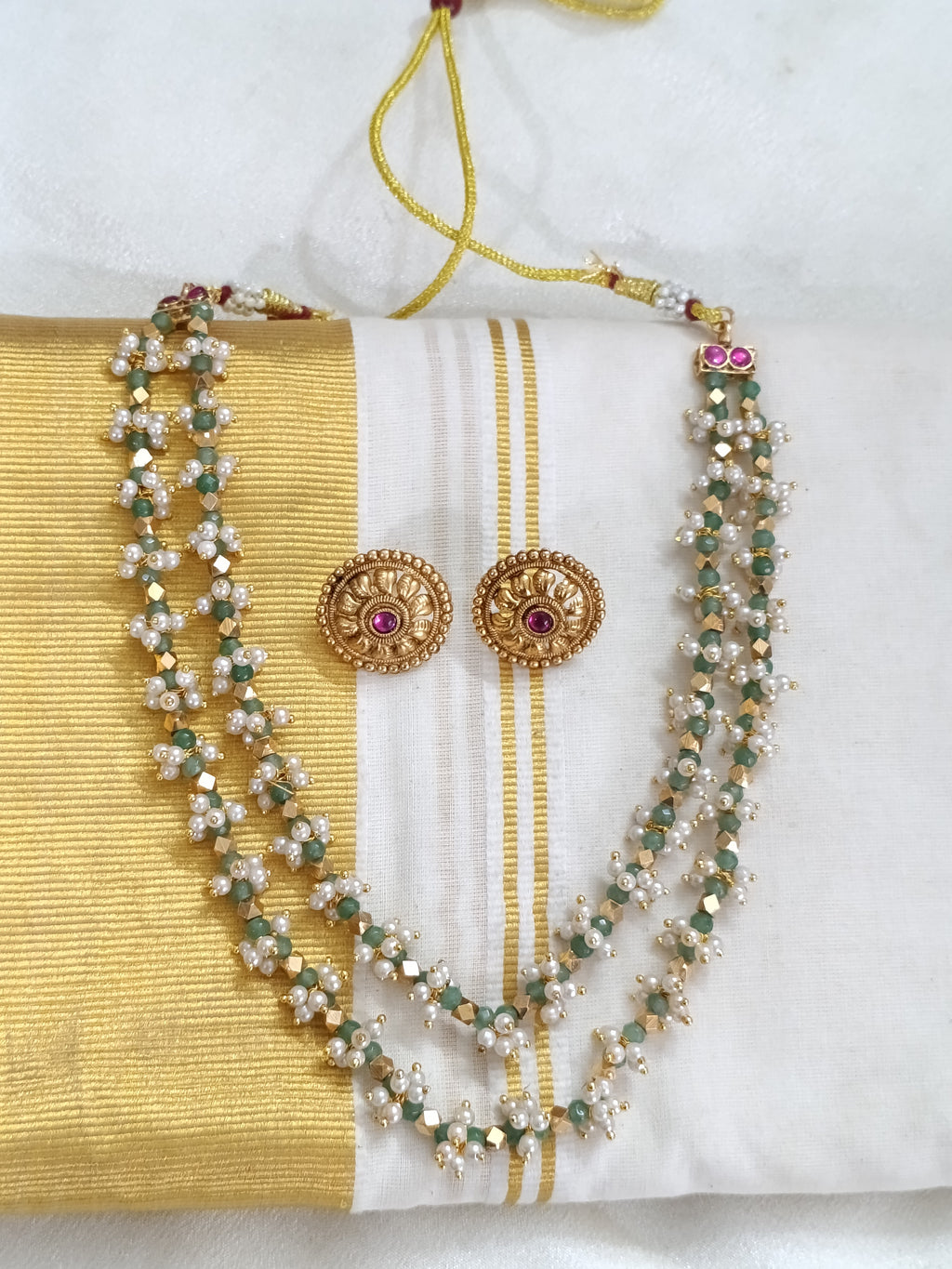 Pearl Layer Necklace Set V254