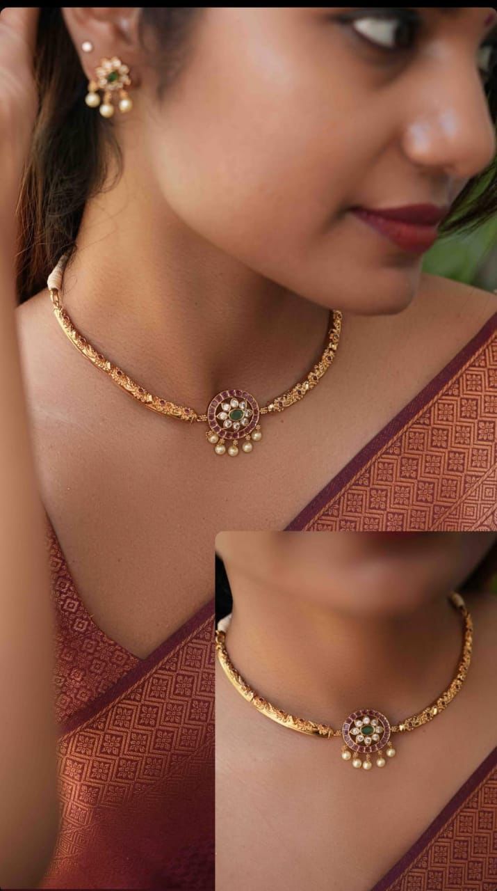 Simple Budget Friendly Hasli Necklace
