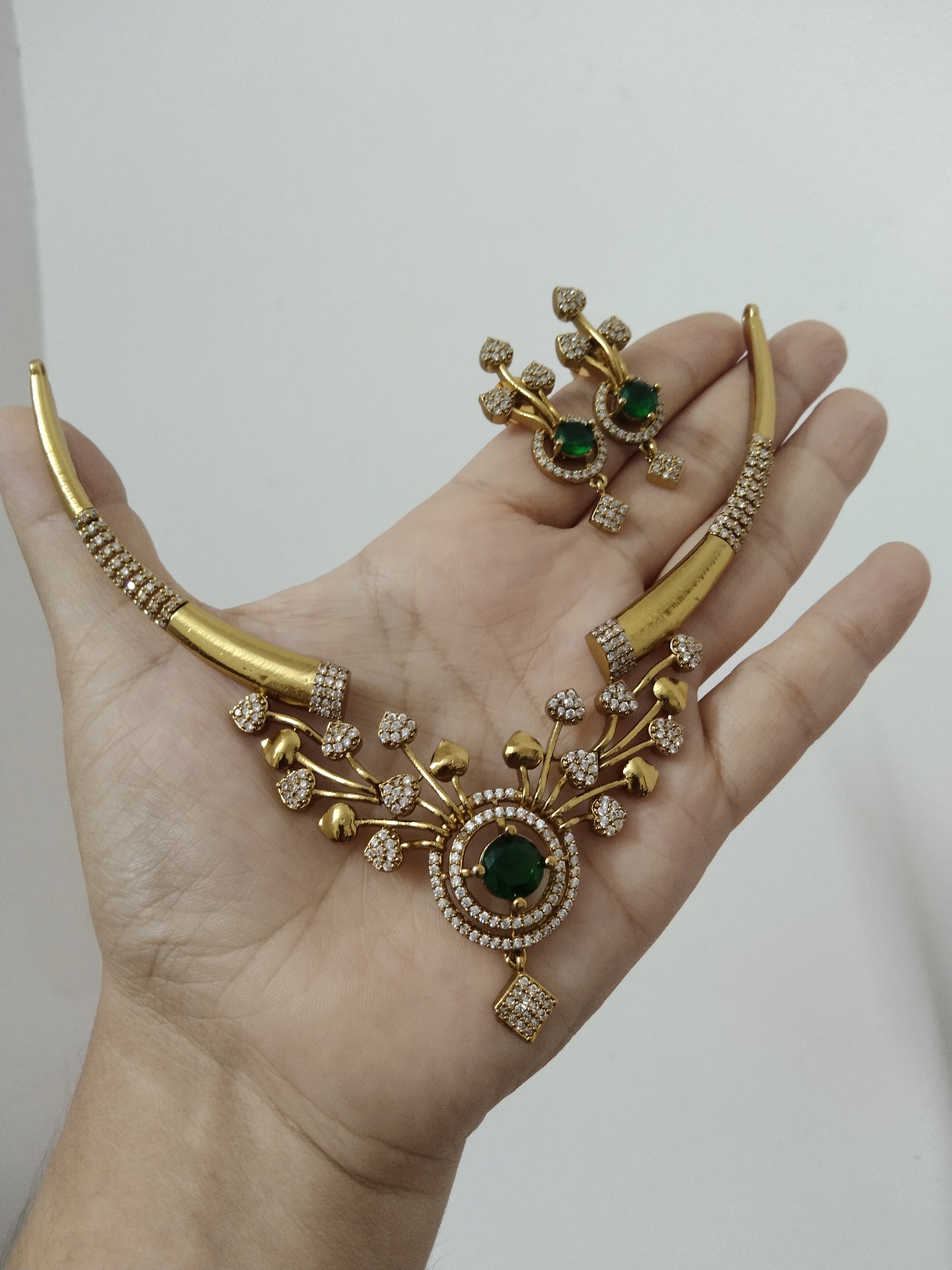 AD Stone Necklace Set V18