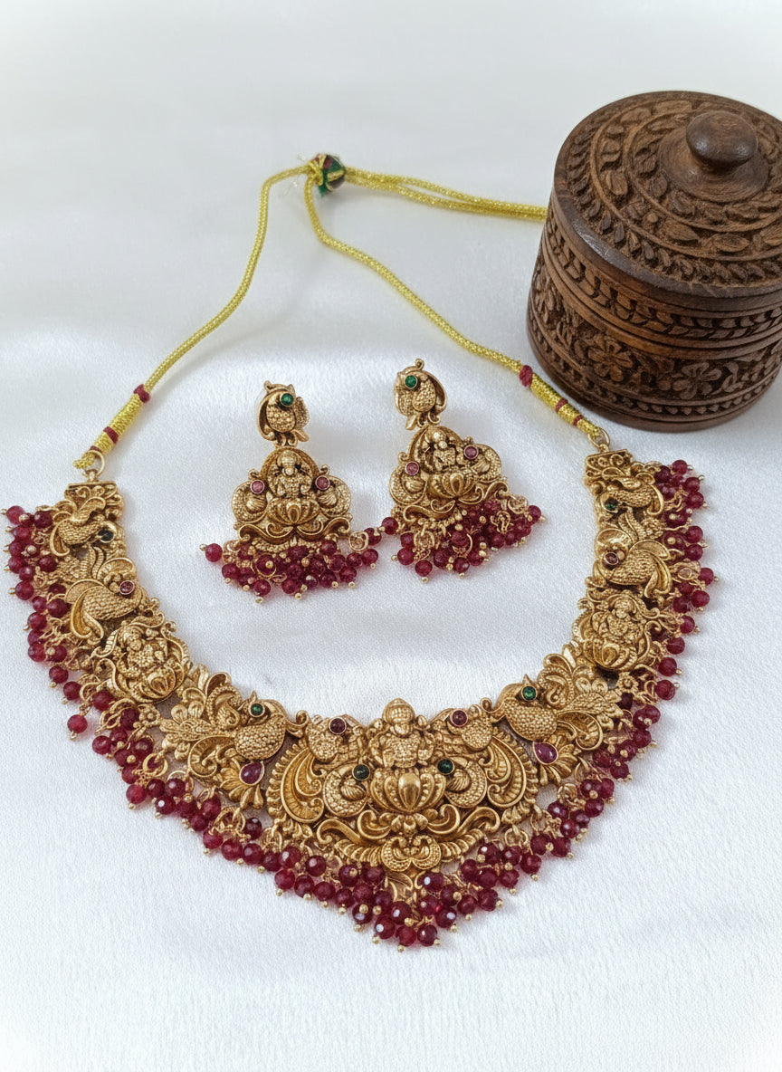 Mahalakshmi Nagas Beaded Necklace