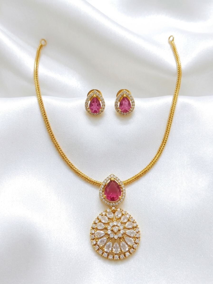 AD Pendant Necklace Set V134