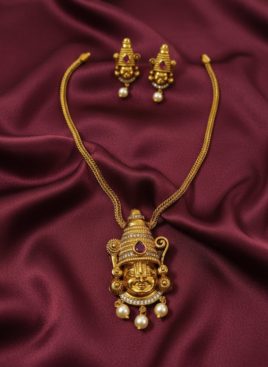 Balaji Pendant Necklace Set V2