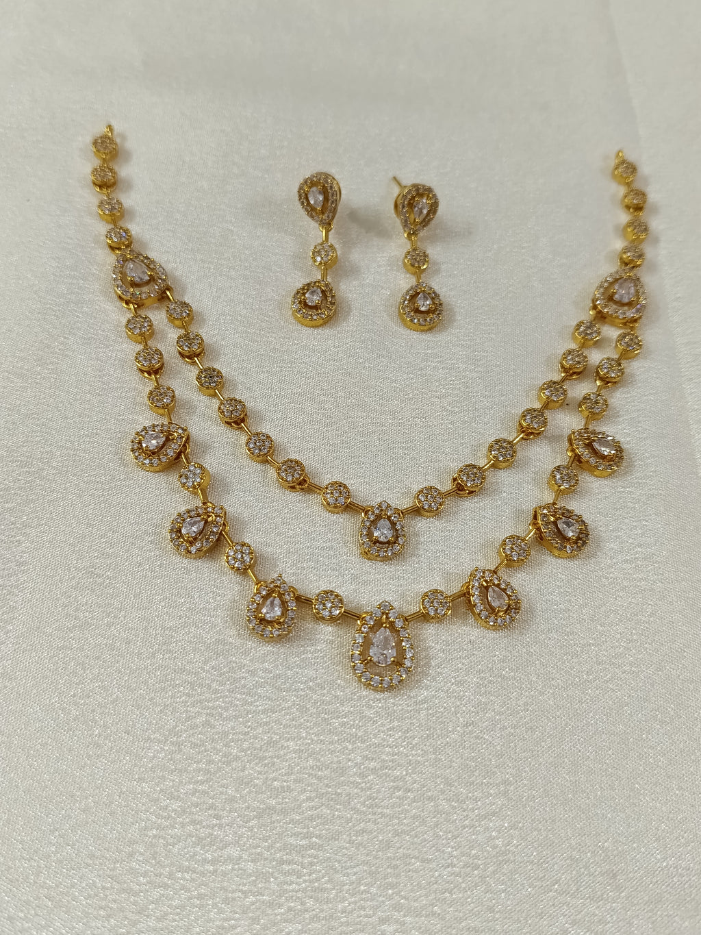 AD Stone Necklace Set V19