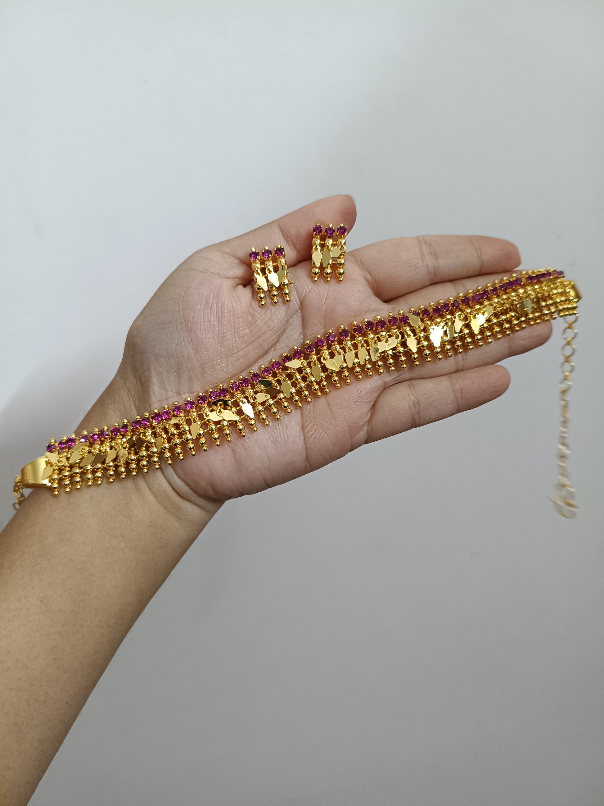 Micro Polish Elakathali Choker Set V24