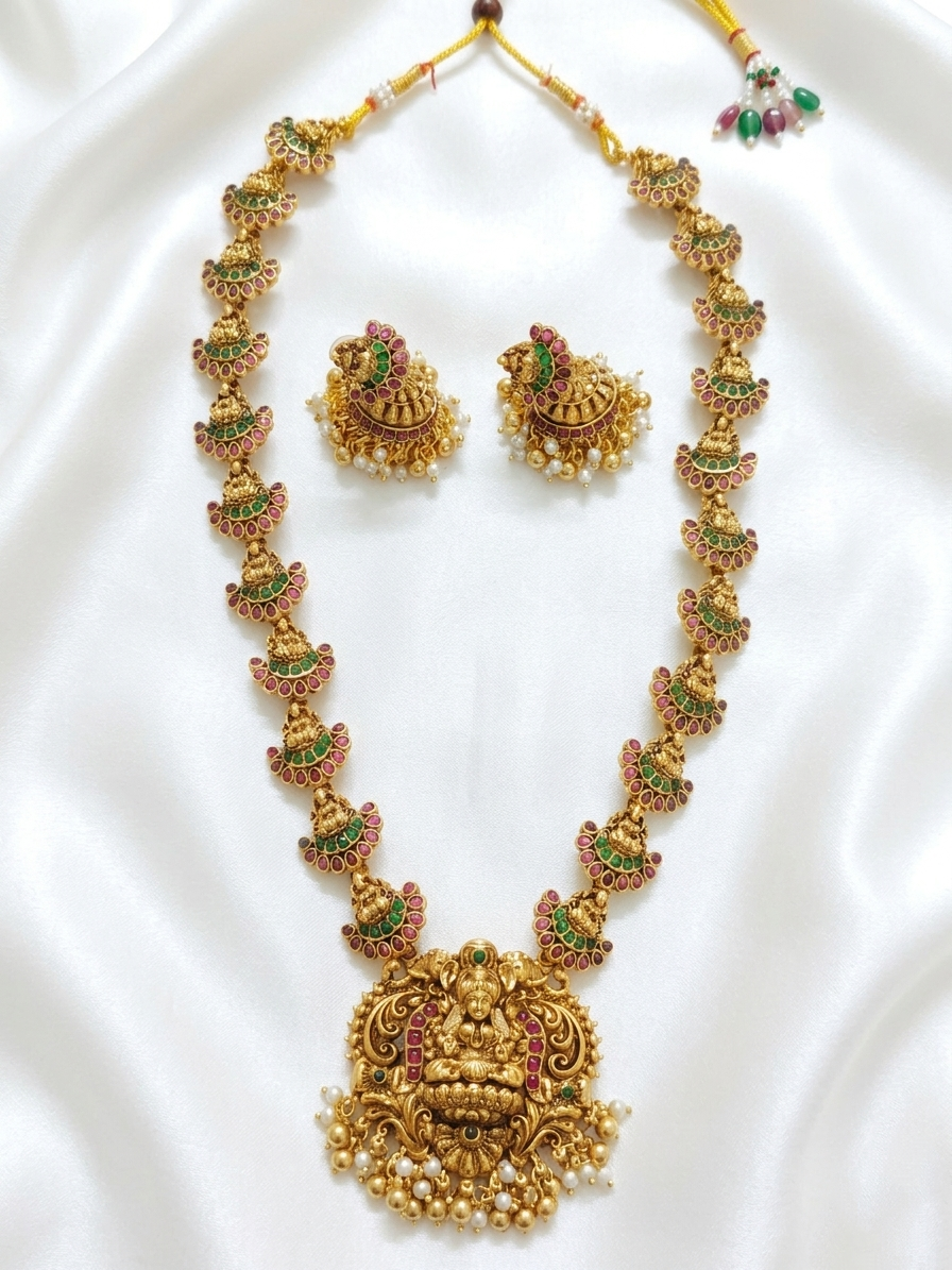Lakshmi Long Necklace Set V2