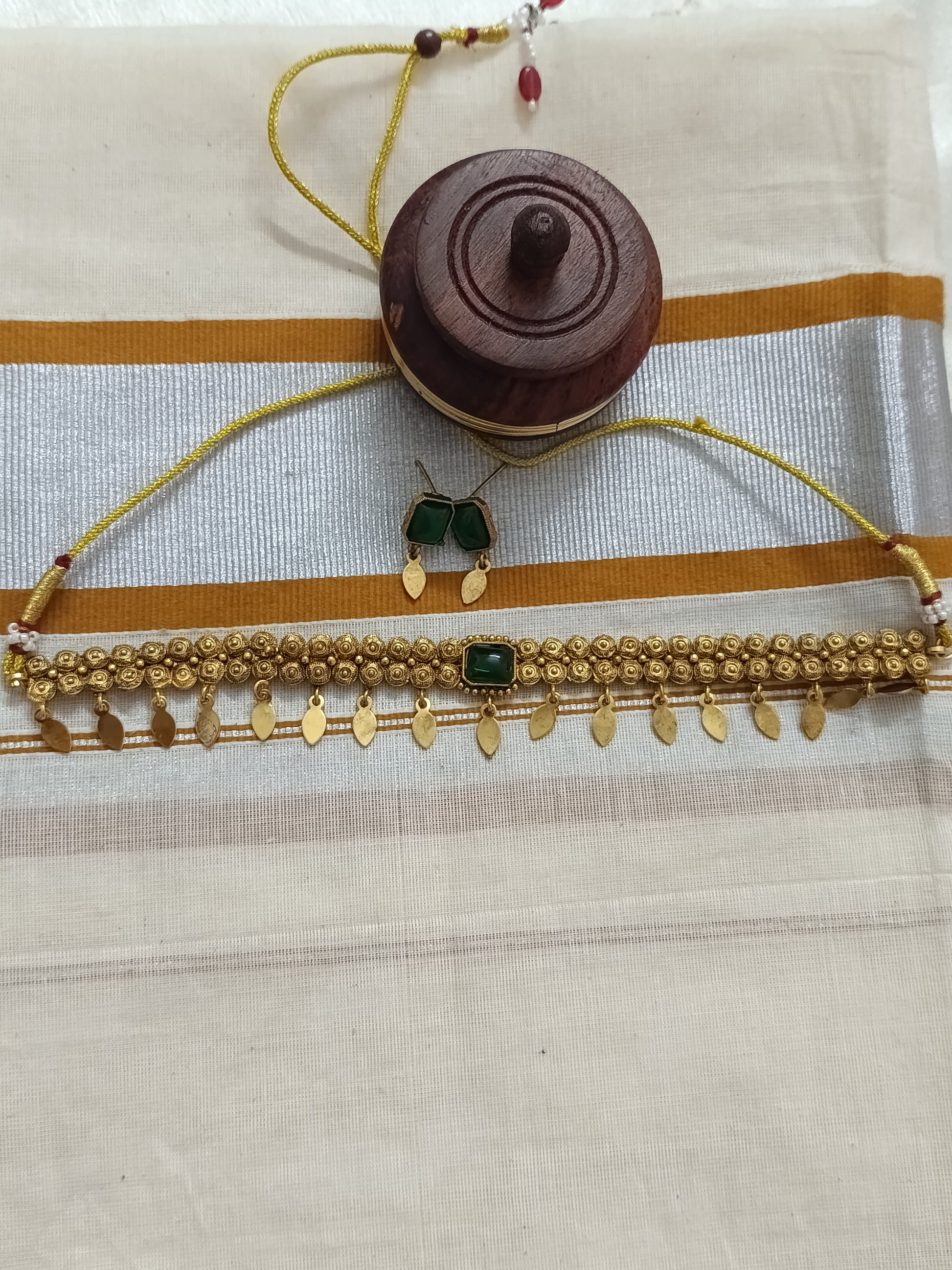 Matte Finish Sufi Elakathali Choker Set V32