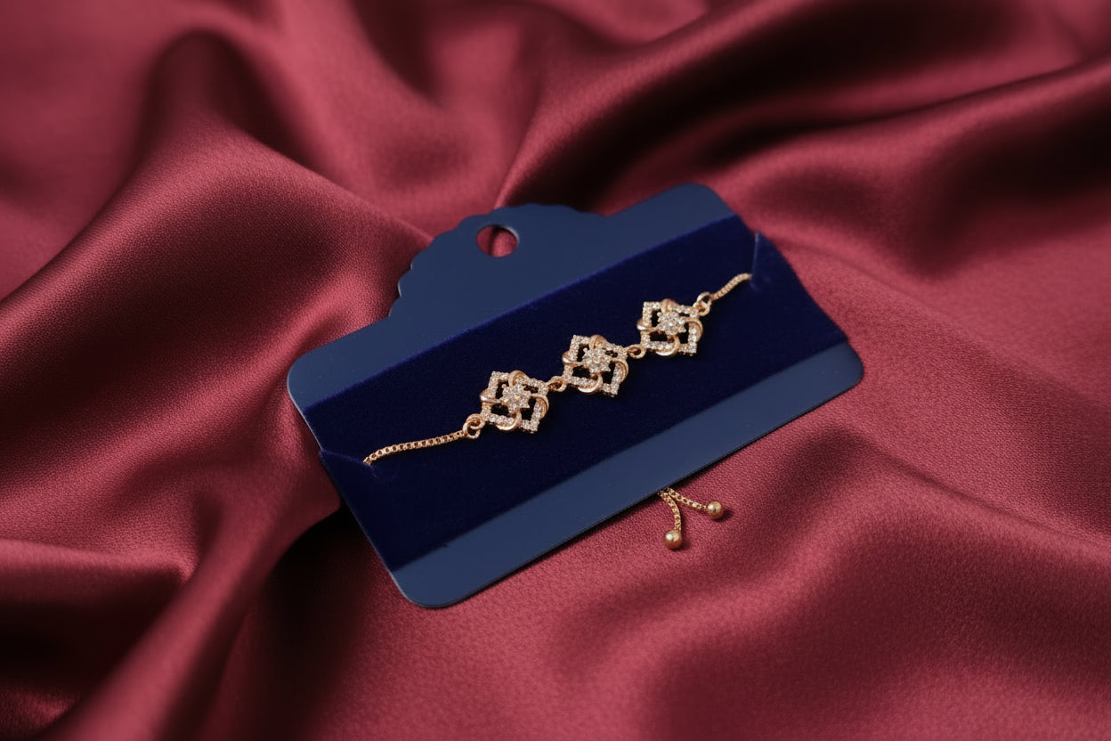 Rose Gold AD Adjustable Bracelet V 10