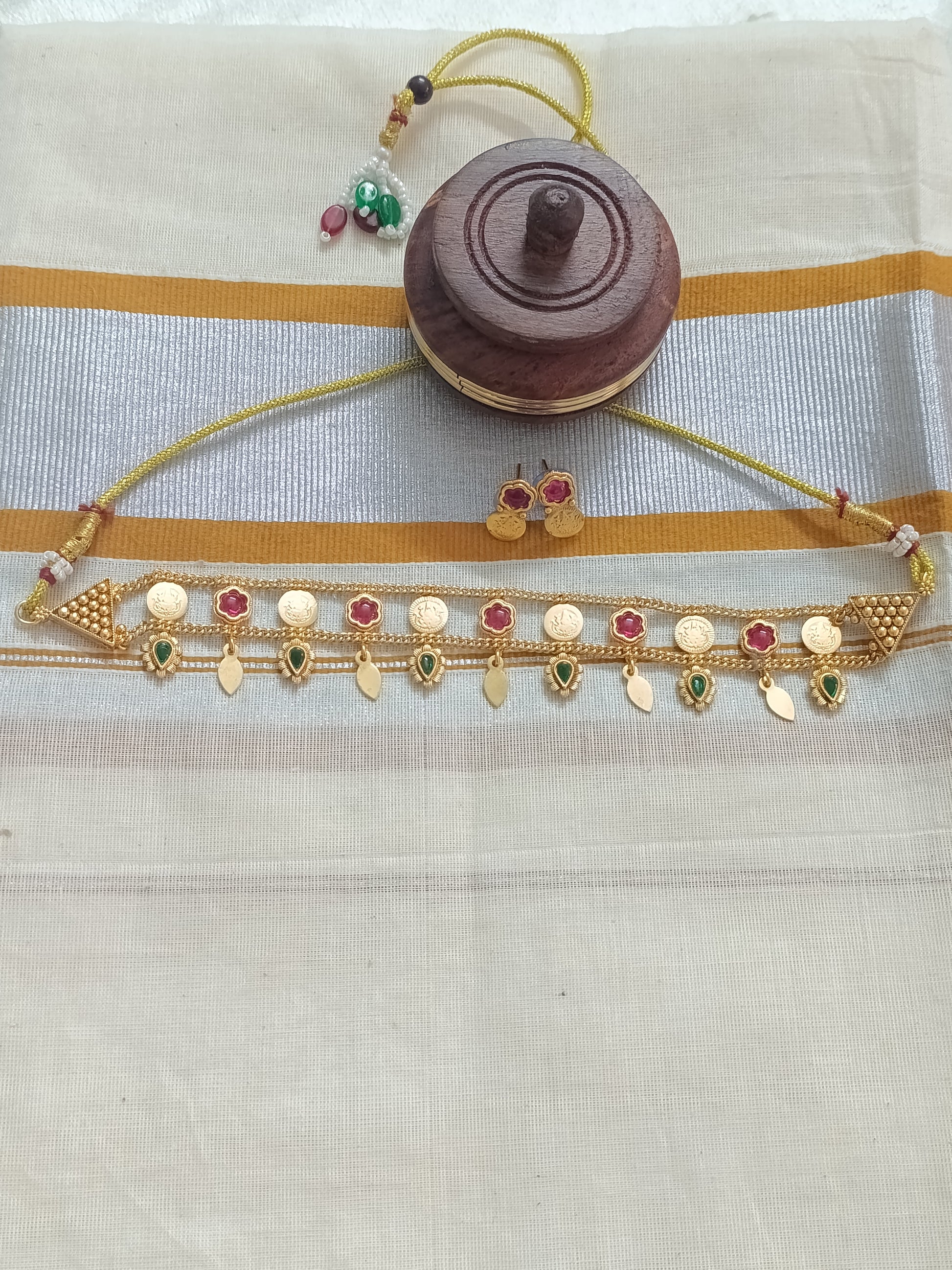 Matte Finish Elakathali Choker Set V30